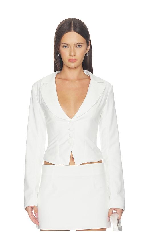 all the ways eliana blazer in white. - size l (also in m, s, xl, xs, xxs)