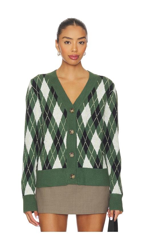 all the ways evelyn argyle cardigan in green. - size m (also in xs, s)