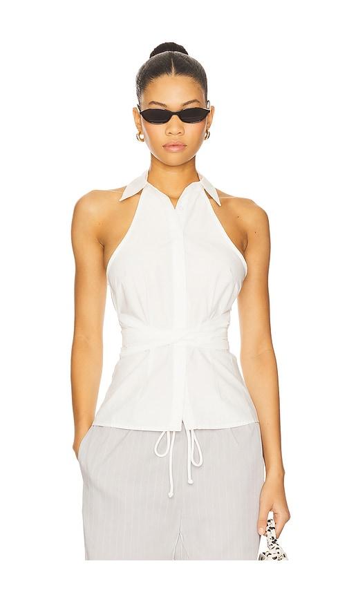all the ways evie button up top in white. - size l (also in xxs, xs, s, m, xl)