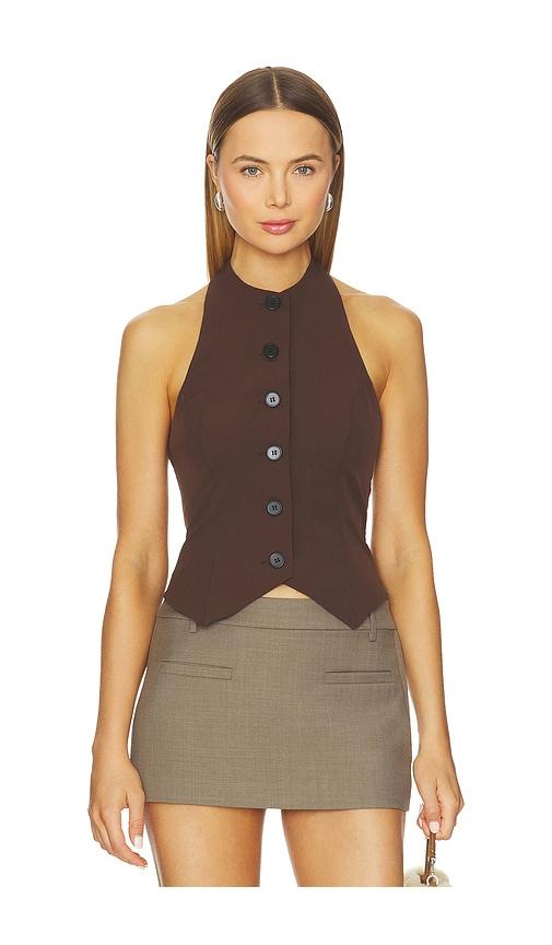 all the ways gia halter top in chocolate. - size m (also in s, xs)