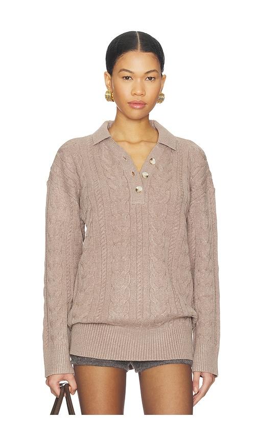 all the ways heather sweater in taupe. - size l (also in xs, s, m)