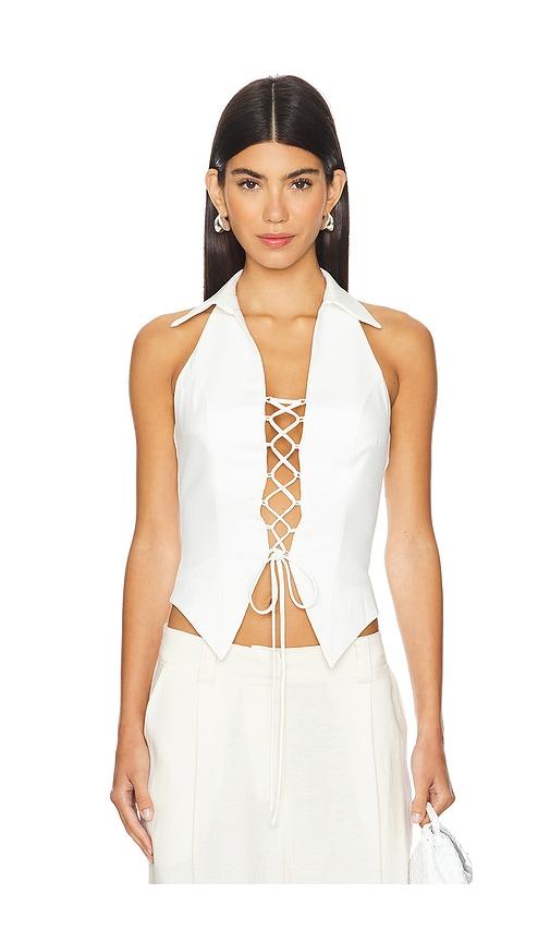 all the ways imogen vest in white. - size s (also in xs)