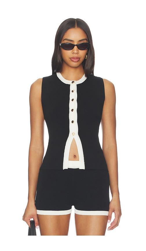 all the ways jaya knit top in black & white. - size l (also in m, s, xs)