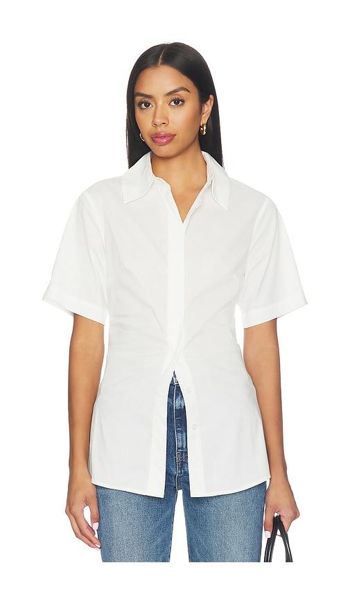 all the ways joan button down top in white. - size l (also in xs, xxs, s, m, xl)