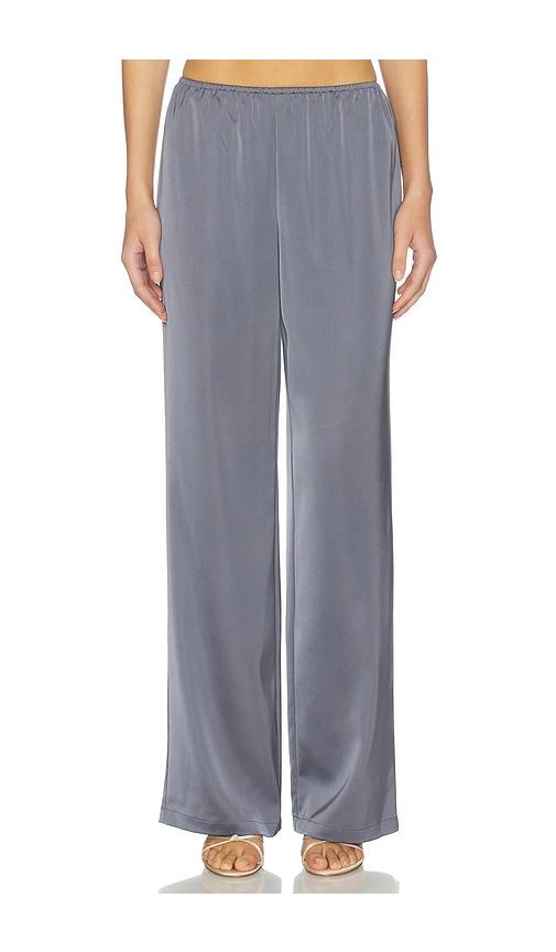 all the ways joelle satin pant in grey. - size l (also in xxs, s, m, xl)