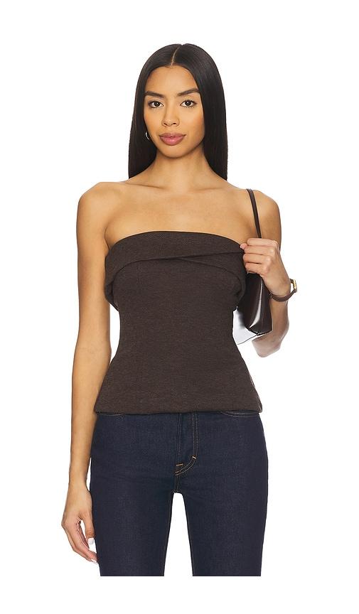 all the ways josefina strapless top in brown. - size l (also in s, m, xl)