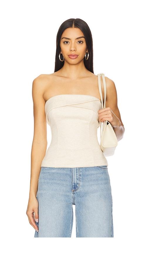 all the ways josefina strapless top in cream. - size l (also in m, xl)