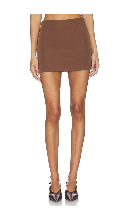 all the ways jubilee mini skirt in brown. - size l (also in m, s, xs, xxs)