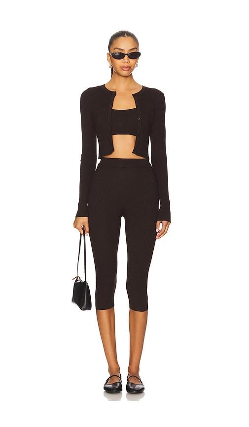 all the ways jude knit set in chocolate. - size l (also in xs, s, m)