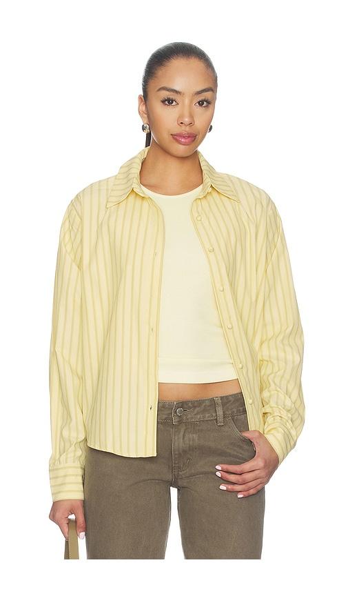 all the ways julie button up top in yellow. - size l (also in xxs, xs, s, m, xl)