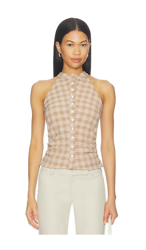 all the ways karie button front top in multi. - size l (also in xxs, xs, s, m)