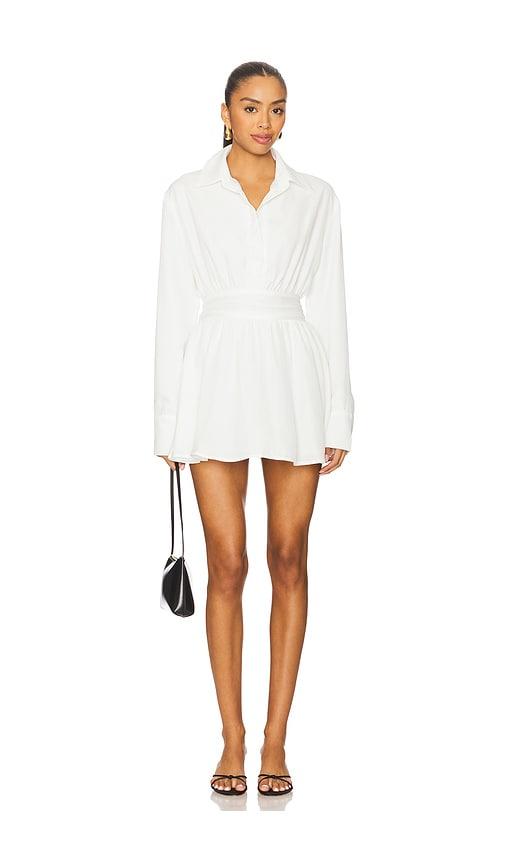 all the ways laila button front dress in white. - size l (also in xs, xxs, s, m, xl)
