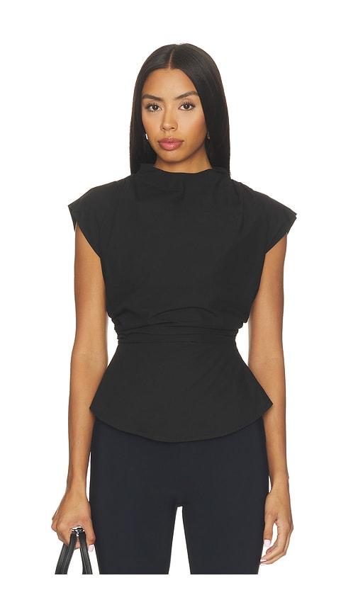 all the ways llana cinched top in black. - size l (also in xxs, xs, s, m, xl)
