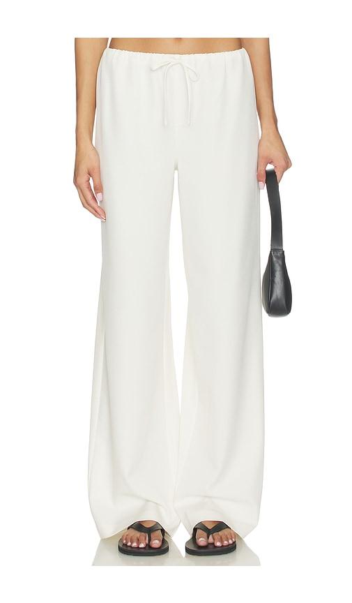 all the ways louisa drawstring pant in cream. - size l (also in m)