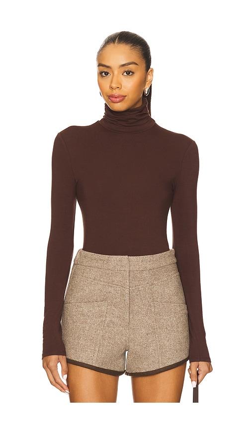 all the ways maia top in brown. - size l (also in xs, xxs, s, m, xl)