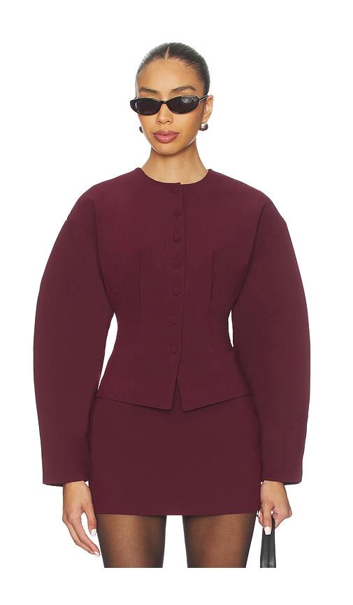 all the ways mamie blazer in burgundy. - size xs (also in xxs)