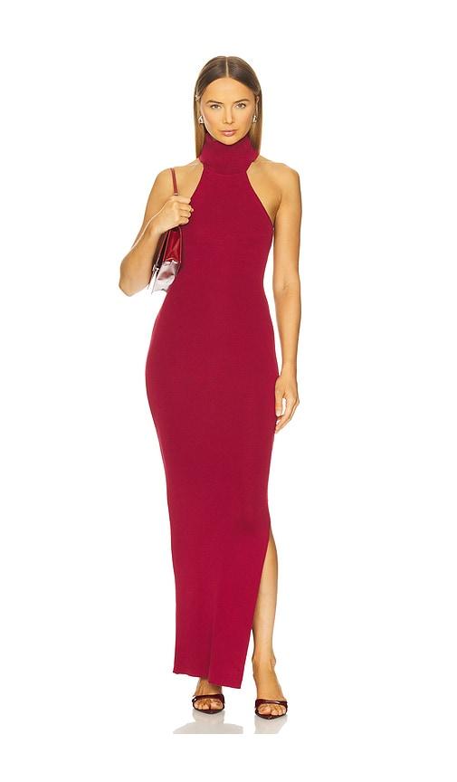 all the ways matilda maxi dress in wine. - size l (also in xs, s, m)