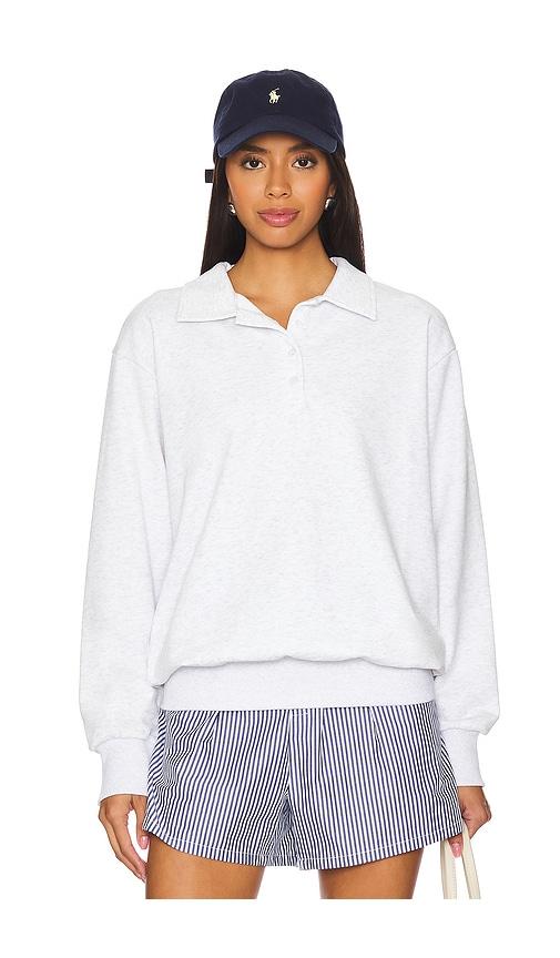 all the ways rana polo top in light grey. - size s (also in xs, xxs)