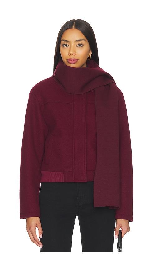 all the ways rissa scarf coat in burgundy. - size s (also in xxs, xl)