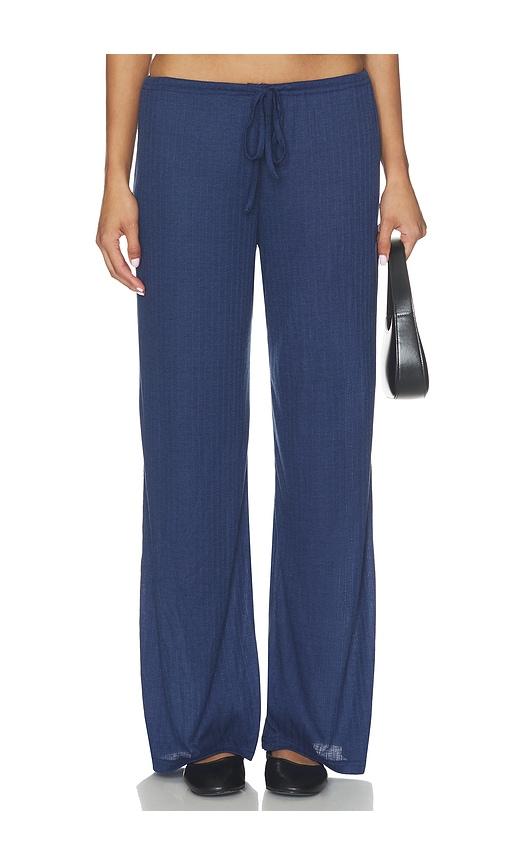 all the ways romee drawstring pant in navy. - size l (also in xxs, xs, s, m, xl)