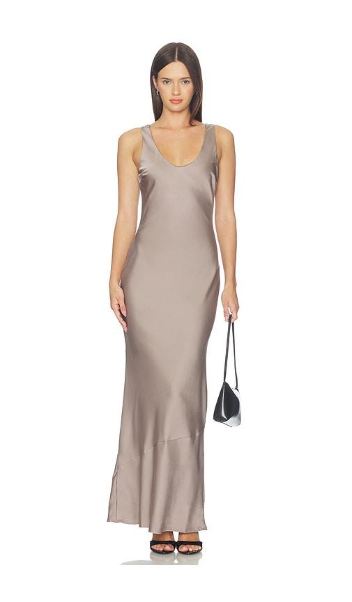 all the ways ruby maxi dress in taupe. - size l (also in xxs, xs, s, m, xl)