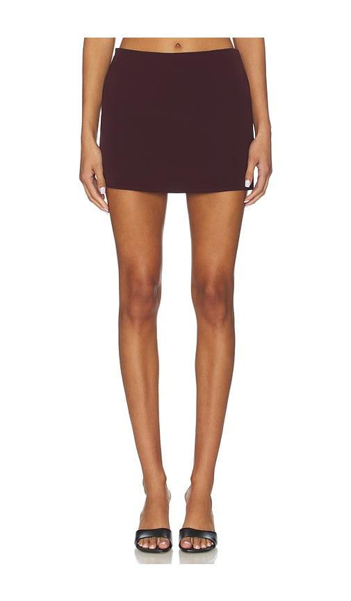 all the ways sable mini skirt in burgundy. - size l (also in xxs, xs, s, m, xl)