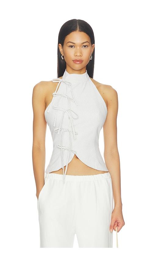 all the ways shelbie halter top in green. - size l (also in m, s, xl, xs, xxs)