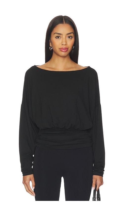 all the ways stasja top in black. - size s (also in xs)