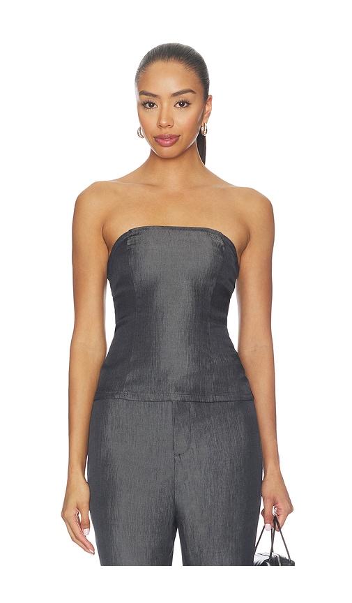 all the ways temperance strapless top in navy. - size l (also in s, xxs, xs, m, xl)
