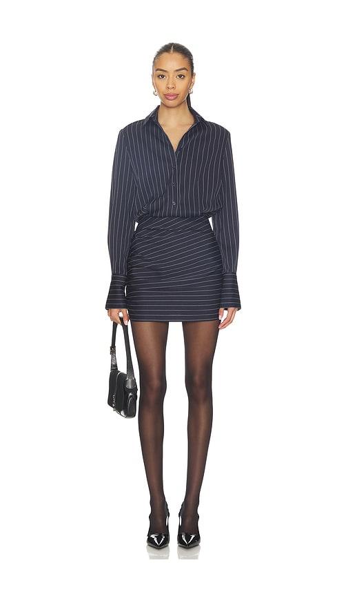 all the ways trina mini dress in navy. - size l (also in xs, xxs, s, m, xl)