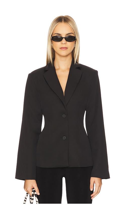all the ways valerie open back blazer in black. - size s (also in xxs, xs)