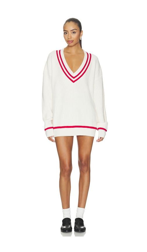 all the ways varley varsity sweater in cream. - size l (also in xs, s, m)
