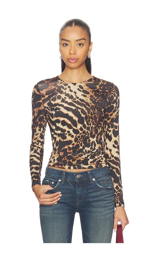 allsaints katlyn top in brown. - size 2 (also in 4)