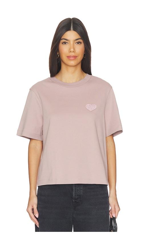 allsaints lover lisa tee in pink. - size l (also in m, xs, s)