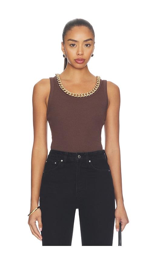 allsaints lucy tank top in brown. - size m (also in xs, s)