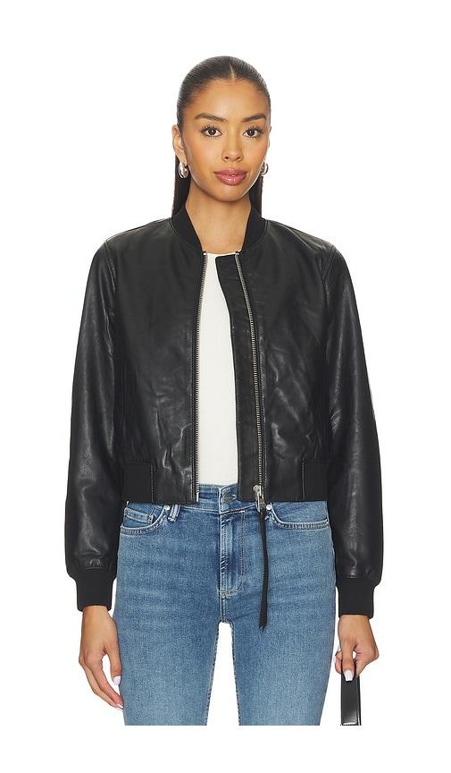 allsaints orten bomber jacket in black. - size 12 (also in 6)