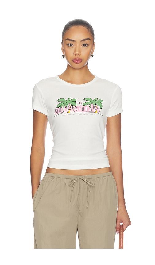 allsaints troppo stevie tee in white. - size m (also in xs, s)