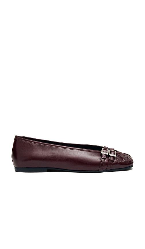 alohas cendana ballet flat in burgundy. - size 36 (also in 37, 39)