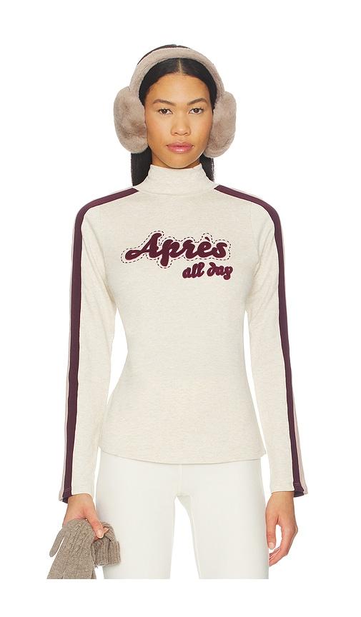 alp n rock apres all day mockneck sweater in cream. - size l (also in xs, s, m)