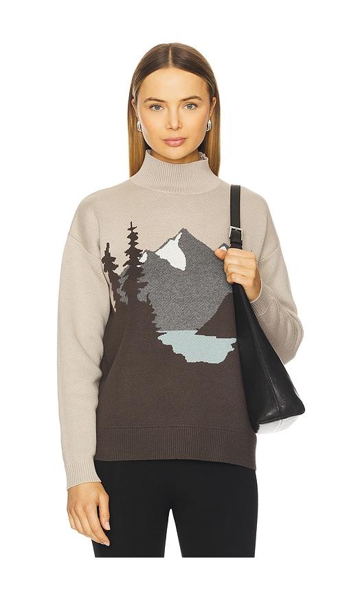 alp n rock simran mock neck sweater in grey. - size l (also in xs, s)