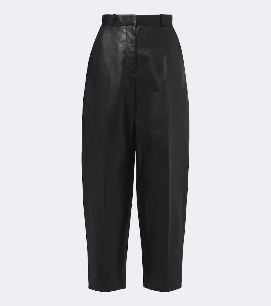 altuzarra bix leather tapered pants