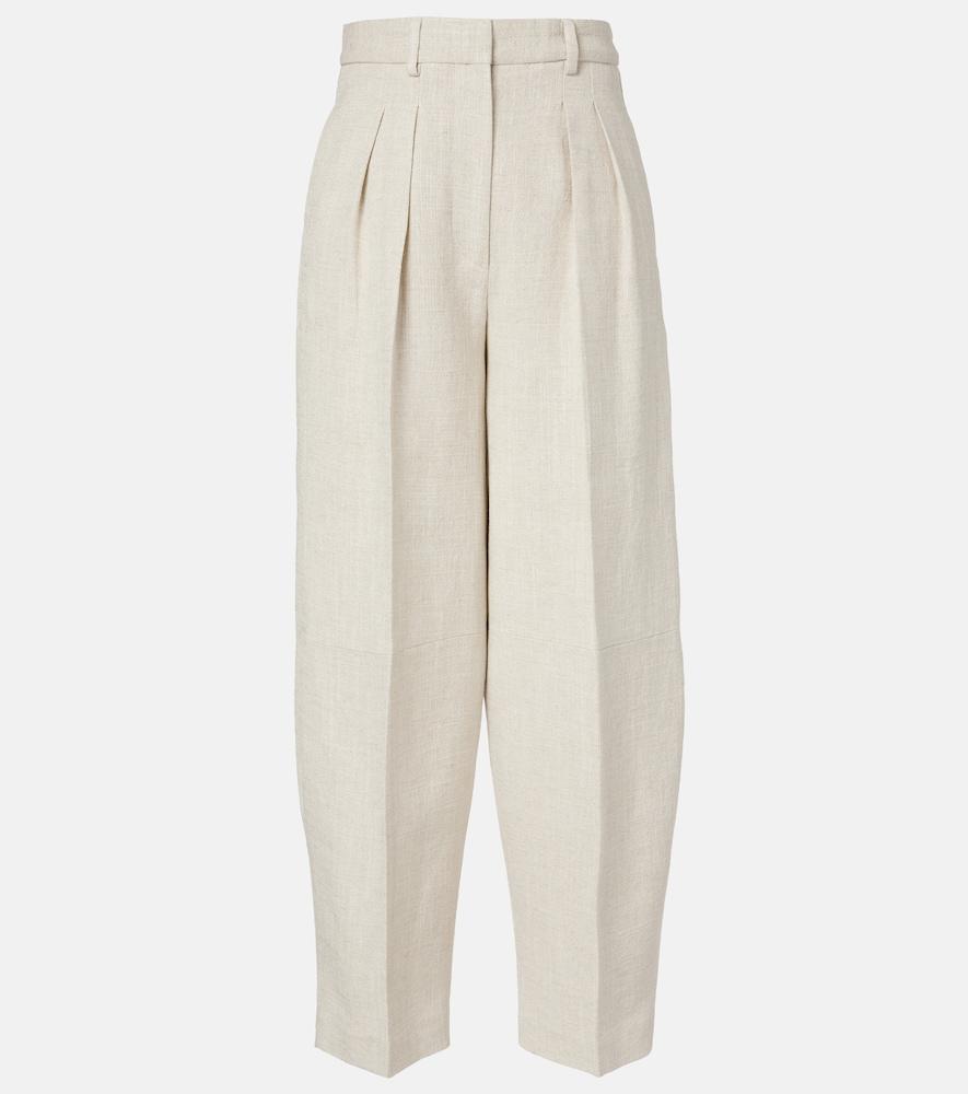 altuzarra dash cropped barrel-leg pants