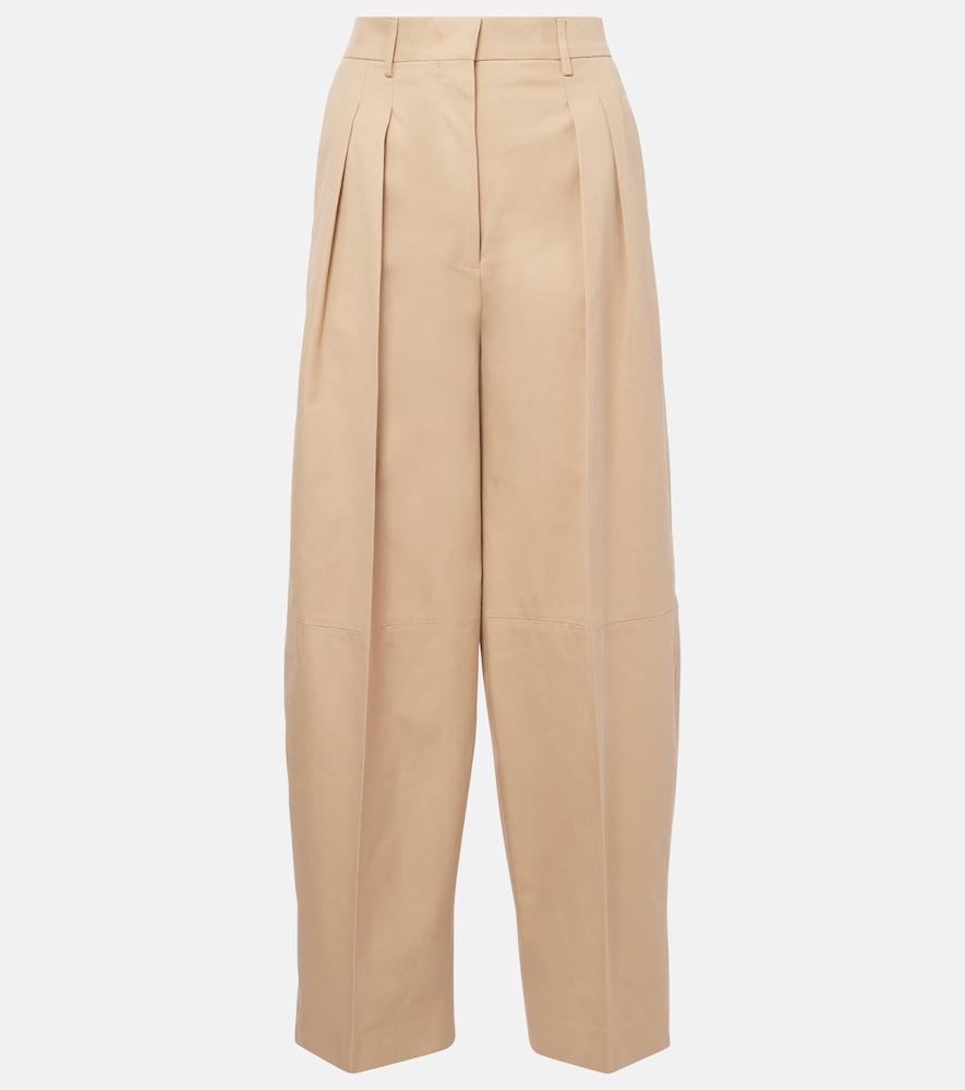 altuzarra dash high-rise cotton wide-leg pants