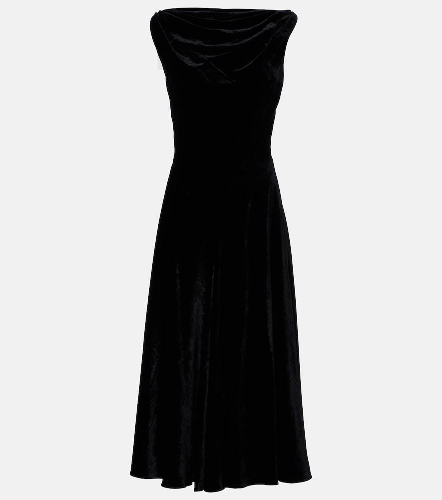 altuzarra drina satin midi dress
