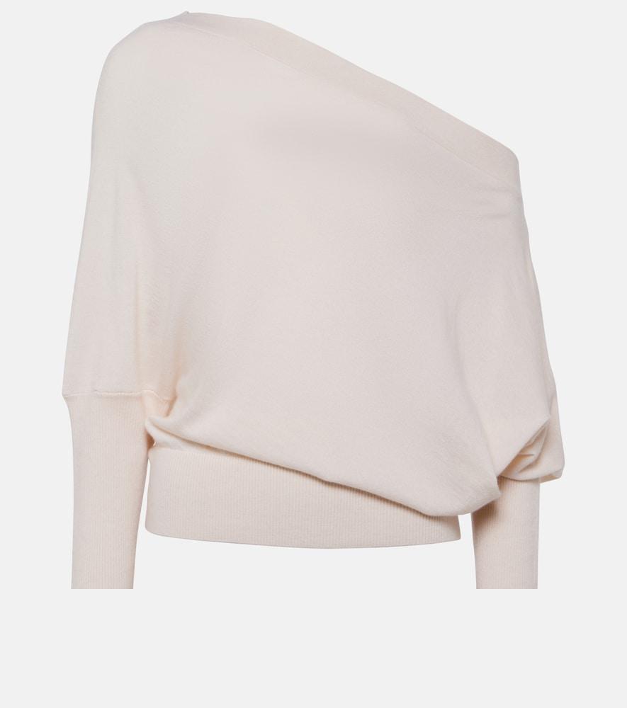 altuzarra grainge off-shoulder cashmere sweater