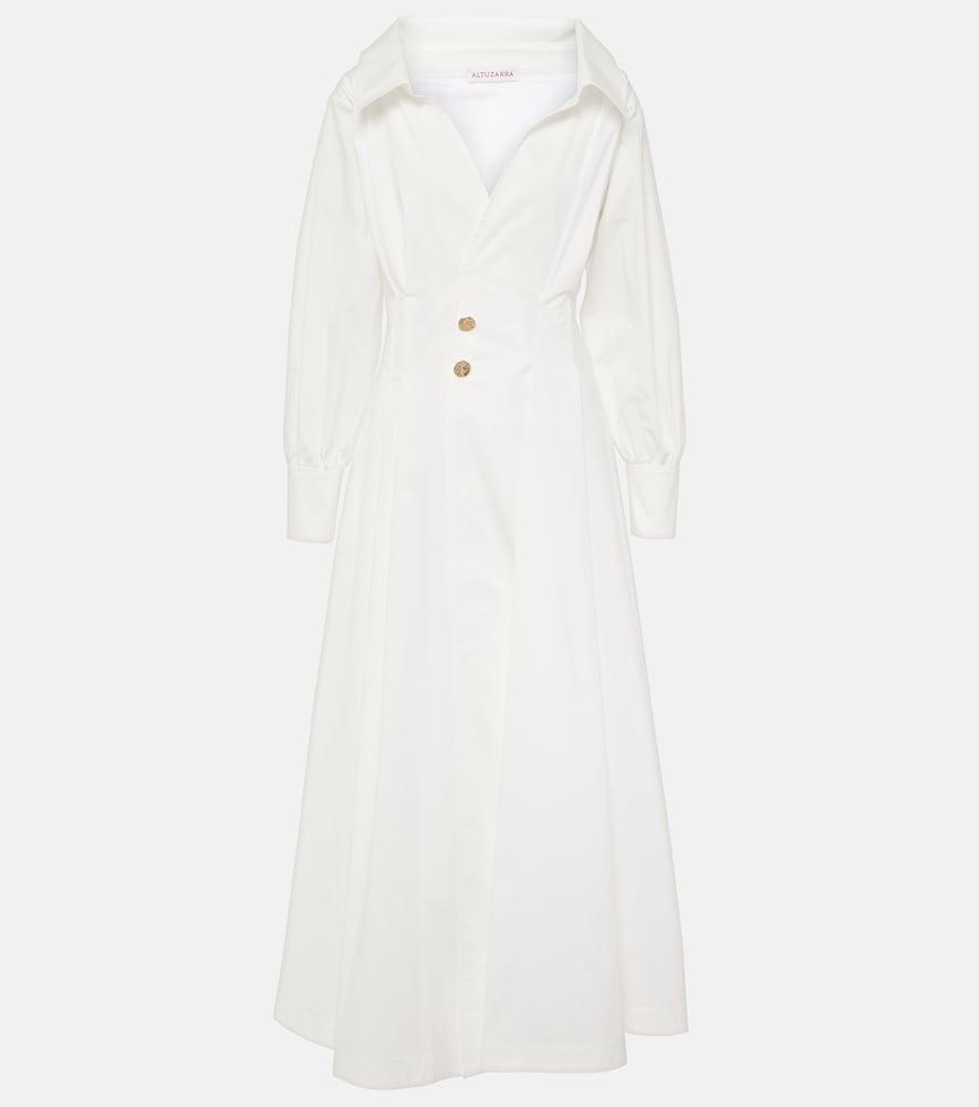 altuzarra isabela cotton-blend midi dress