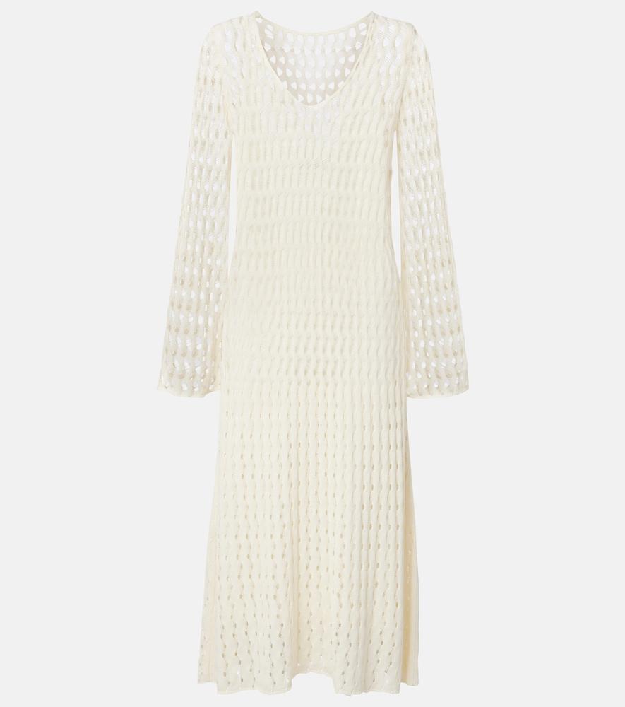 altuzarra jemmy open-knit maxi dress