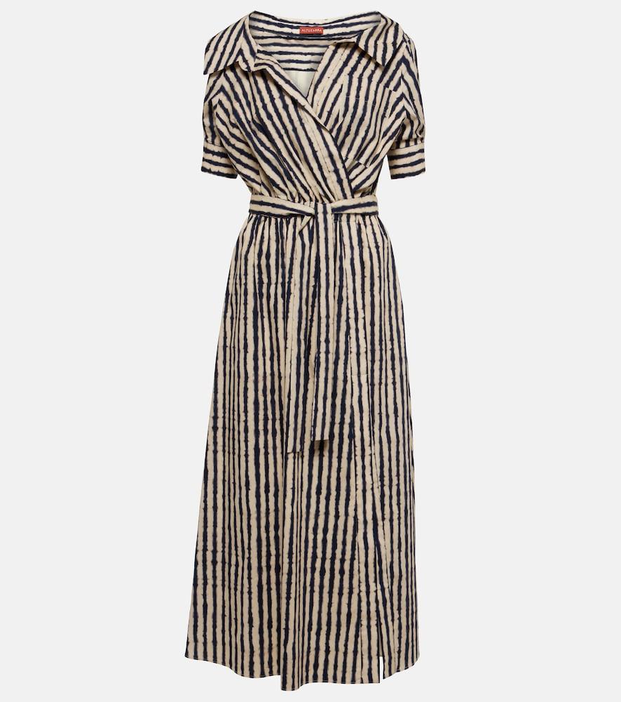 altuzarra lydia off-shoulder cotton-blend midi dress