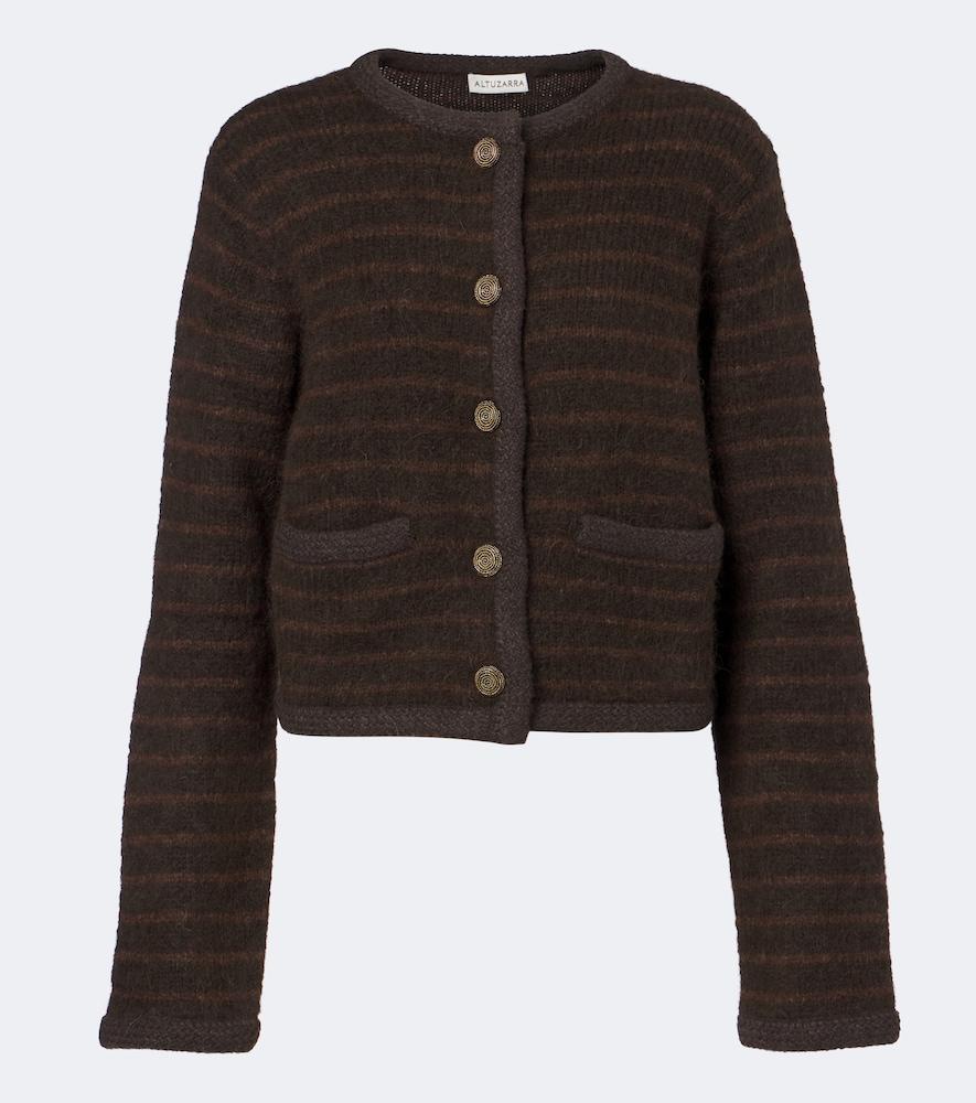 altuzarra mack striped wool-blend jacket
