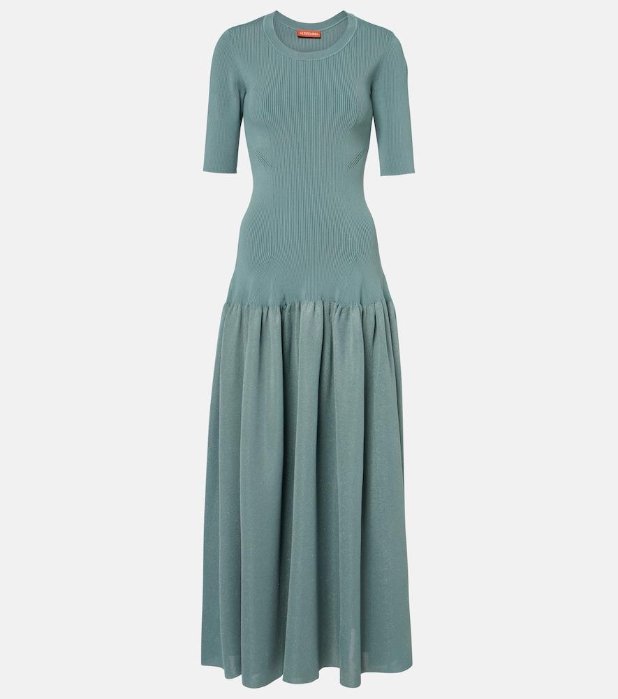 altuzarra maisie ribbed-knit maxi dress